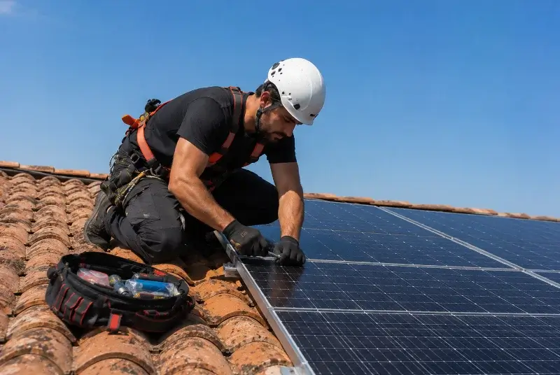 Maintenance et monitoring de panneaux solaires à Tavel